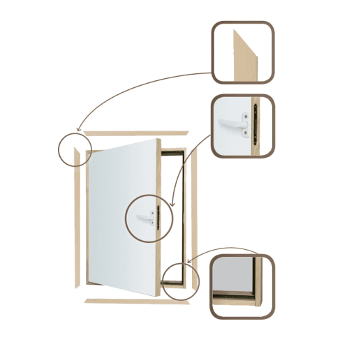 FAKRO Дверь карнизная DWK 70*100