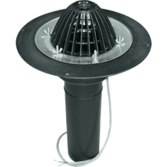 Воронка с обжимным фланцем обогреваемая Технониколь 110х450 мм