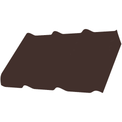 Фиброчерепица Decover 40/300 1750x980x5,8 мм шоколад
